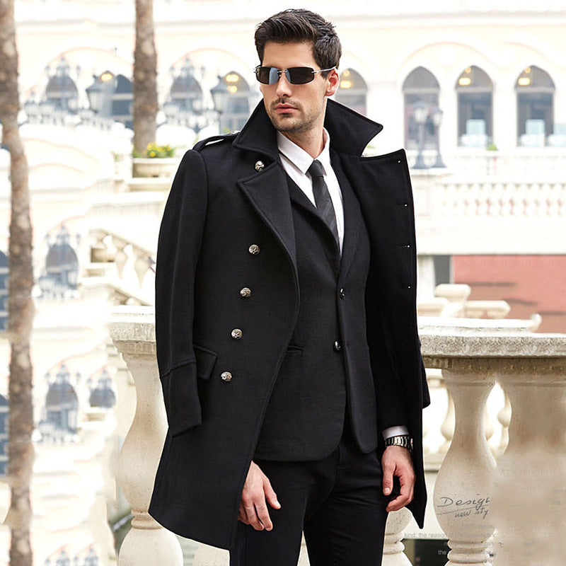 Zweireihiger Mantel mit Reverskragen Fashion Bullet