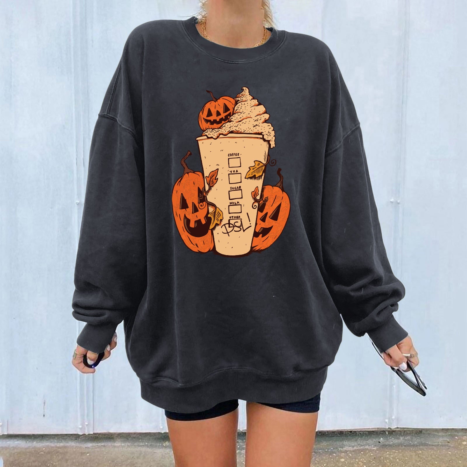 Oversize Sweatshirt mit Frontprint Fashion Bullet