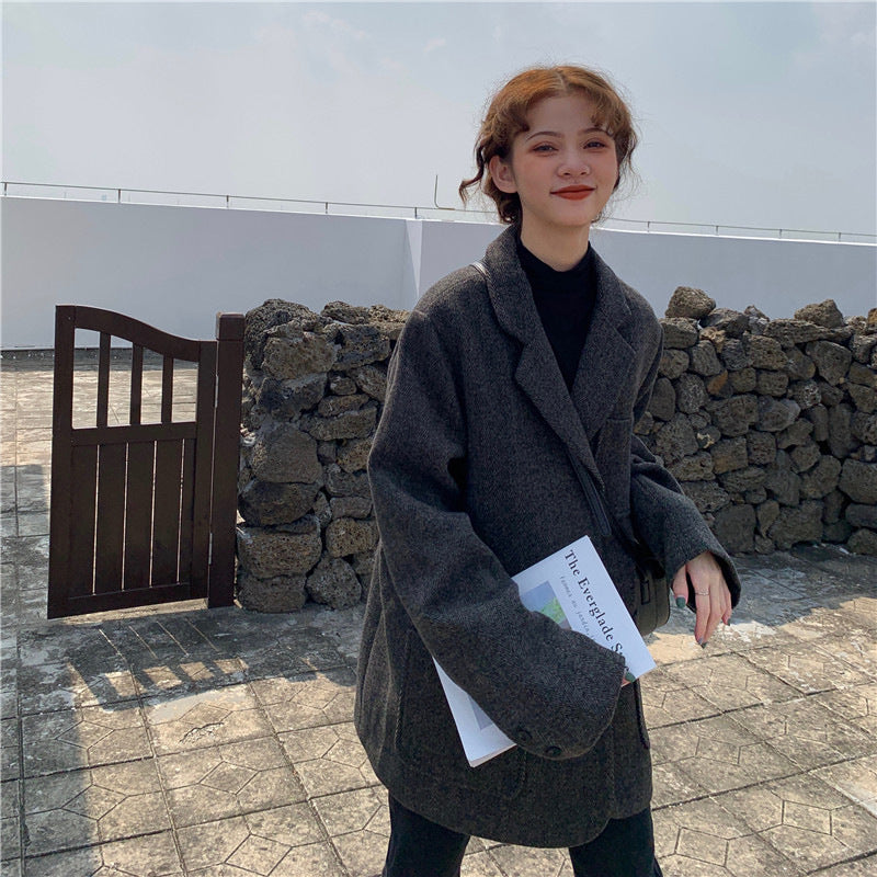 Oversize Mantel mit Reverskragen Fashion Bullet