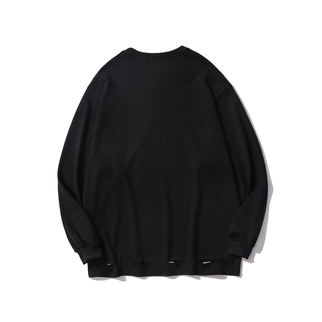 Oversize Sweatshirt mit Kettendetail am Ausschnitt Fashion Bullet